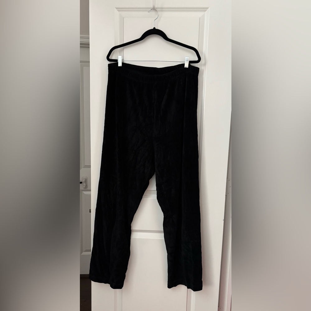 Carole Little Black Velvet Trousers